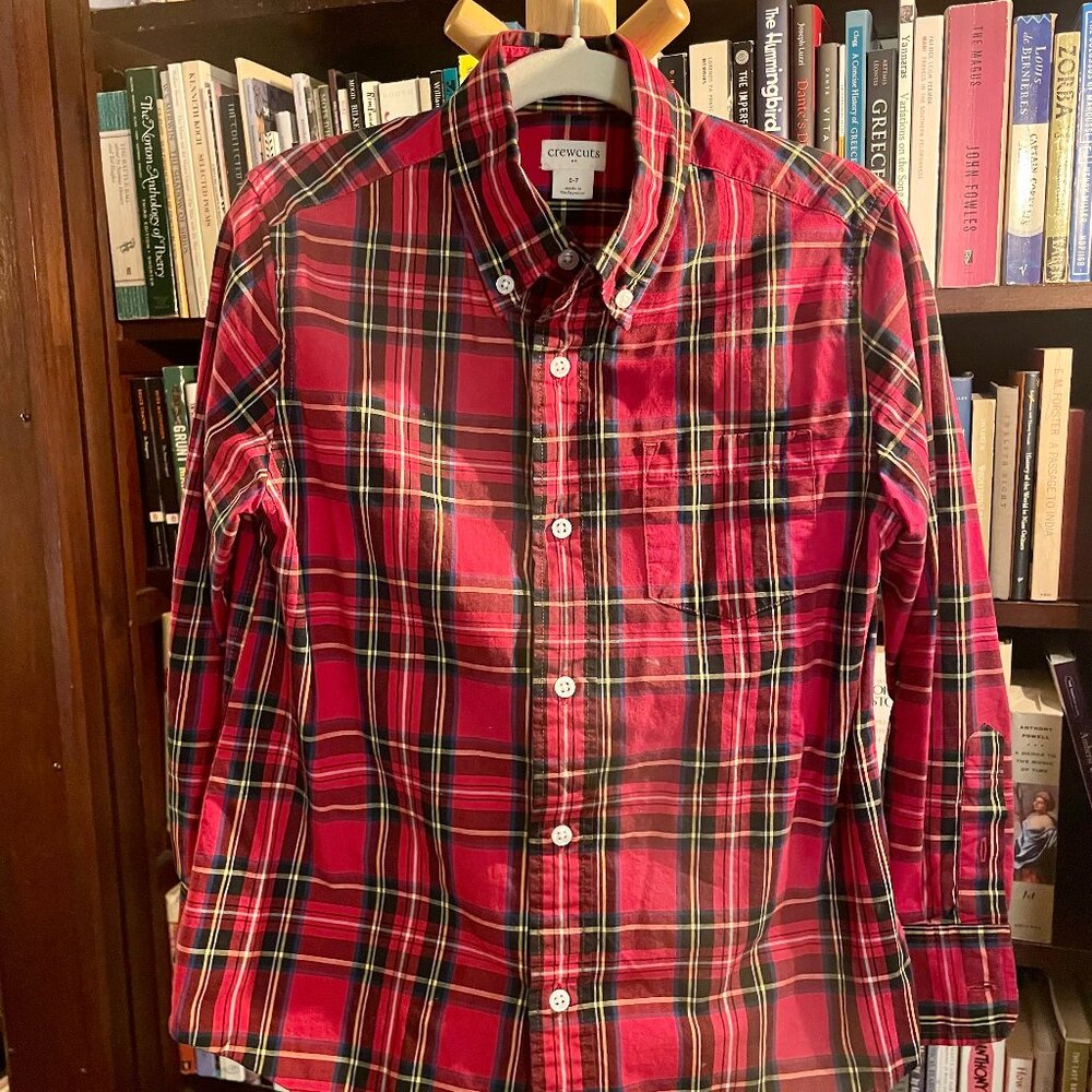 J.Crew Crewcuts plaid shirt 6-7